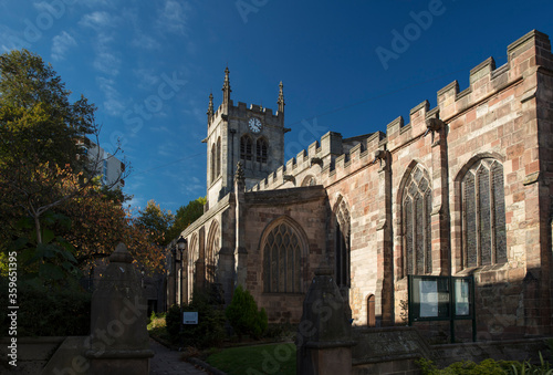 Fototapeta Derby, Derbyshire, UK: October 2018: St Peters Church