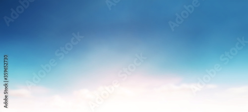 Blue sky clouds blurred during morning open view out windows beautiful summer spring and peaceful nature background.