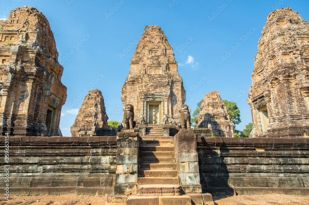 East Mebon Temple in Angkor complex, Siem Reap, Cambodia. East Mebon Temple in Angkor complex, Siem Reap, Cambodia.