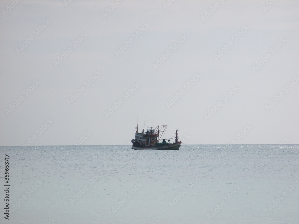 fishing boat in the sea
