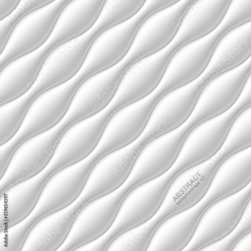 White seamless wavy background
