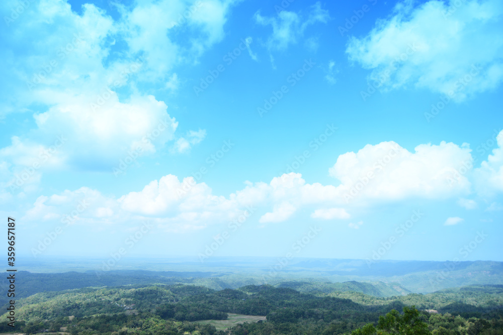 Naklejka premium blue sky and clouds