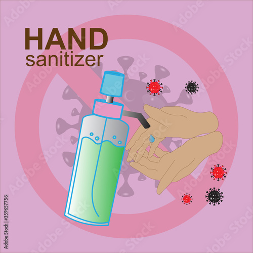 Hand sanitizers. Alcohol rub sanitizers kill most bacteria, fungi and stop some viruses such as coronavirus. Hygiene product. Sanitizer bottle. Covid-19 spread prevention.