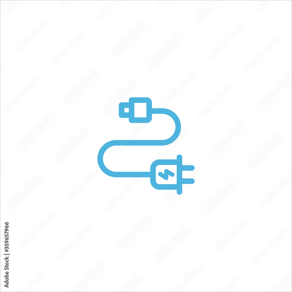 charging cable icon flat vector logo design trendy charging cable icon flat vector logo design trendy