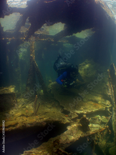 underwater shipwreck caribbean sea Venezuela