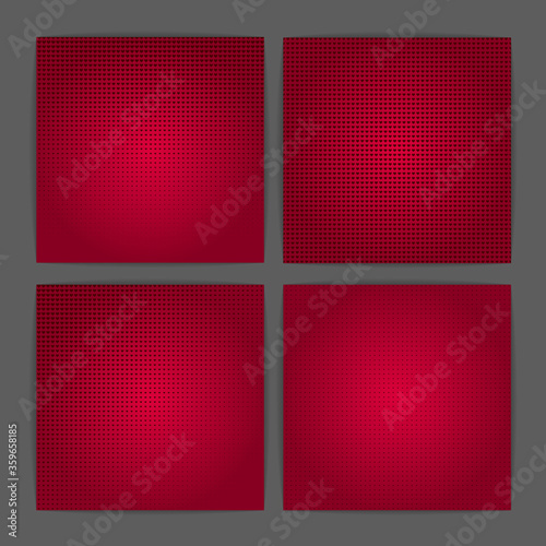 Set of heart halftone background. Valentines day backdrop for your design. EPS 10.