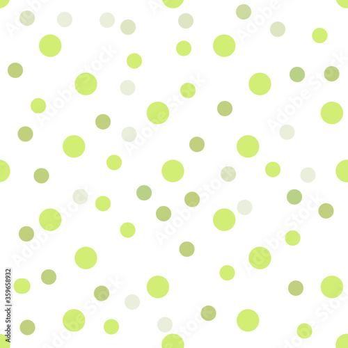 seamless background with circles green and white colors