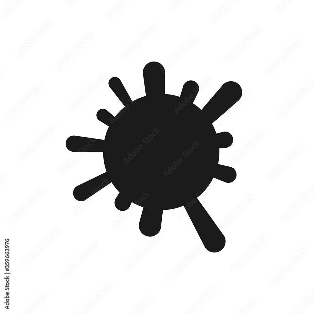 Vector illustration of the sign, emblem of the coronavirus infection quarantine, covid-19, pandemic