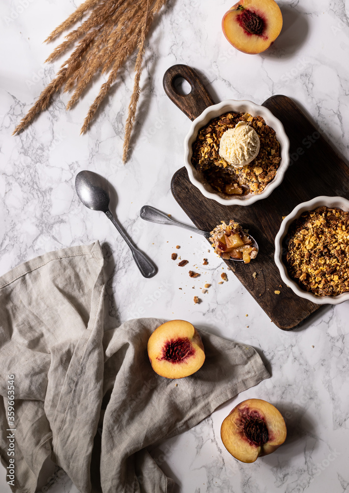 Gluten free crumble with peaches Gluten free crumble with peaches