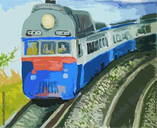 train on railway station