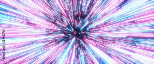 Fotografi Lightspeed time travel through a wormhole