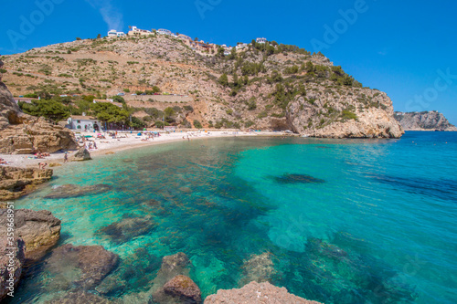 Quadro su tela Cala Granadella beach in Alicante, Spain