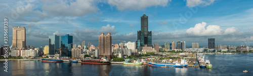 Panorama of Kaohsiung Skyline, Taiwan photo