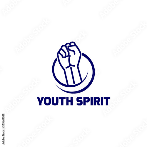 Youth spirit logo concept