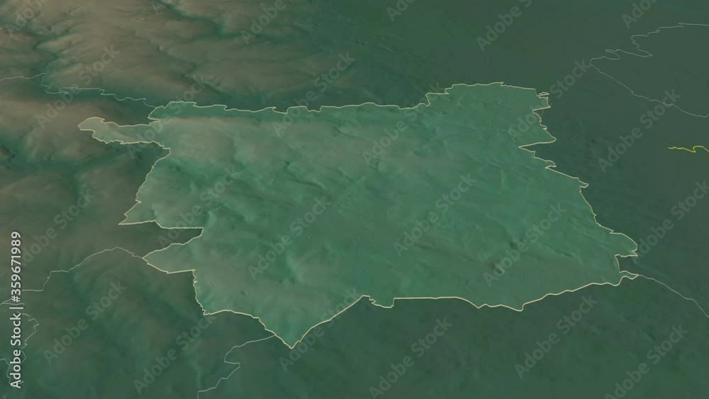 Leeds, administrative county with its capital, zoomed and extruded on the relief map of England in the conformal Stereographic projection. Animation 3D Leeds, administrative county with its capital, zoomed and extruded on the relief map of England in the conformal Stereographic projection. Animation 3D