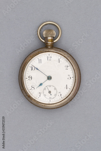 Vintage silver time piece pocket watch