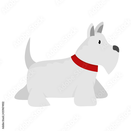 Isolated dog mascot vector design