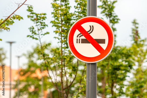 Don't smoke sign in the public