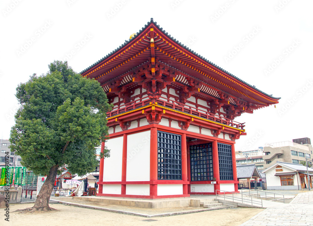 The Shitennoji Temple in Osaka, Japan.