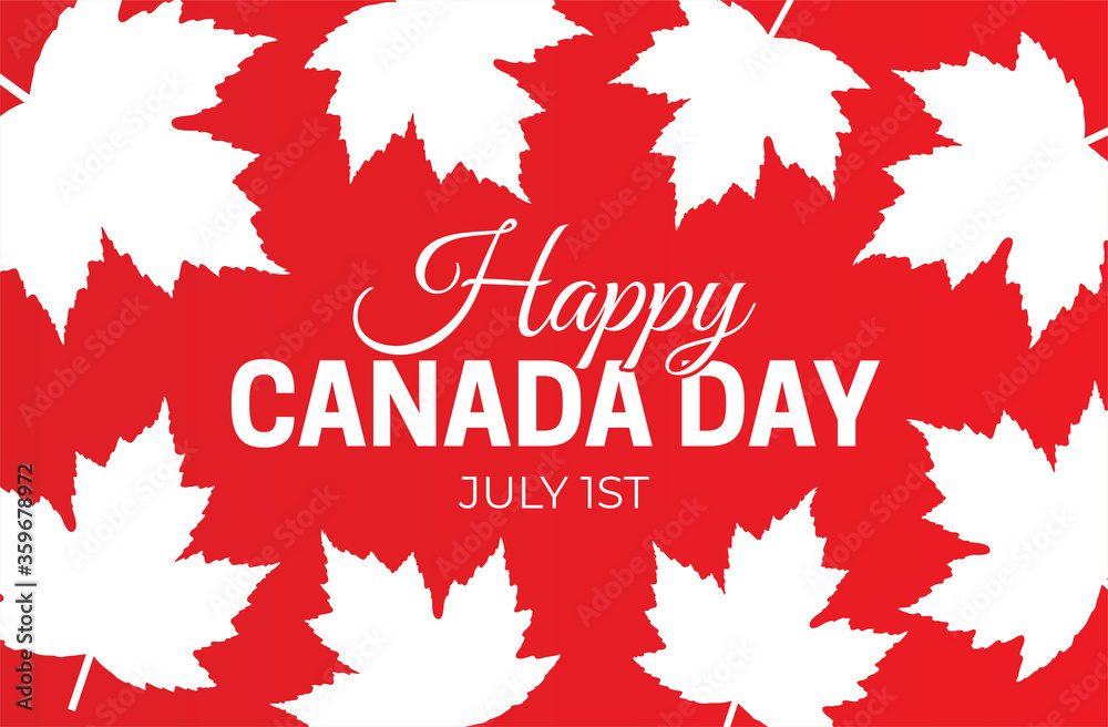 Happy Canada Day Illustration Background Happy Canada Day Illustration Background
