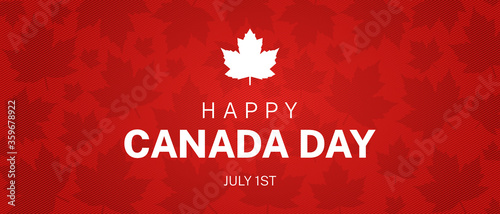 Happy Canada Day Illustration Background Banner photo