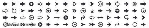 Arrow icons set. Arrows collection. Simple arrow big set. Vector illustration