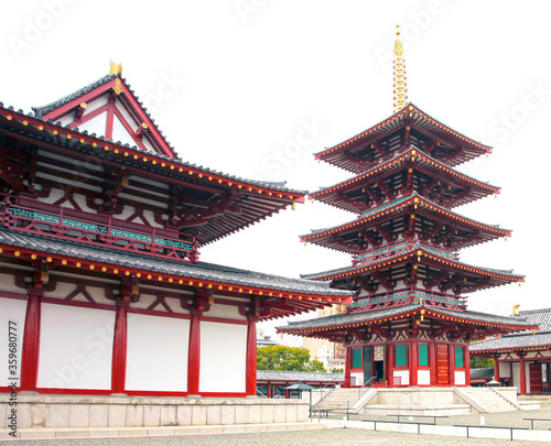 The Shitennoji Temple in Osaka  Japan.