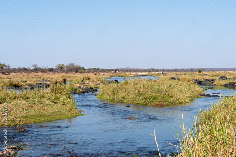 rivière Letaba, Parc national Kruger, Afrique du Sud rivière Letaba, Parc national Kruger, Afrique du Sud