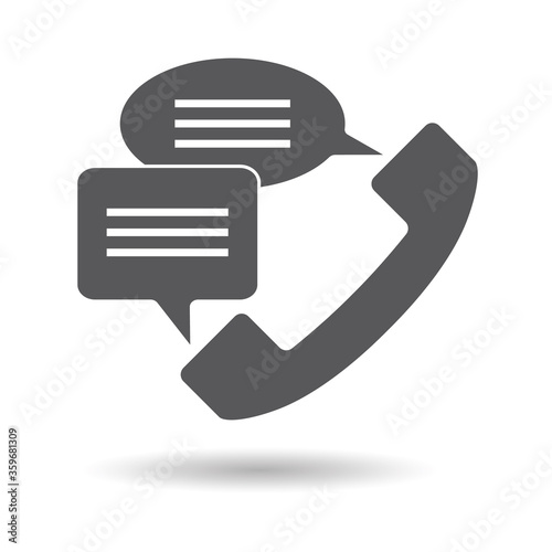 handset icon vector illustration