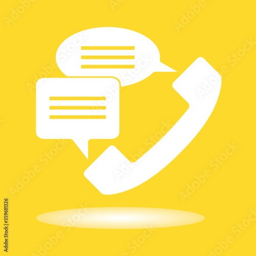handset icon vector illustration
