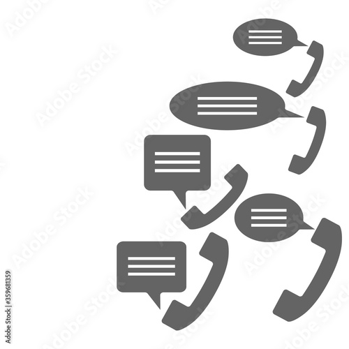 handset icon vector illustration