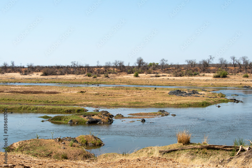 rivière Letaba, Parc national Kruger, Afrique du Sud rivière Letaba, Parc national Kruger, Afrique du Sud