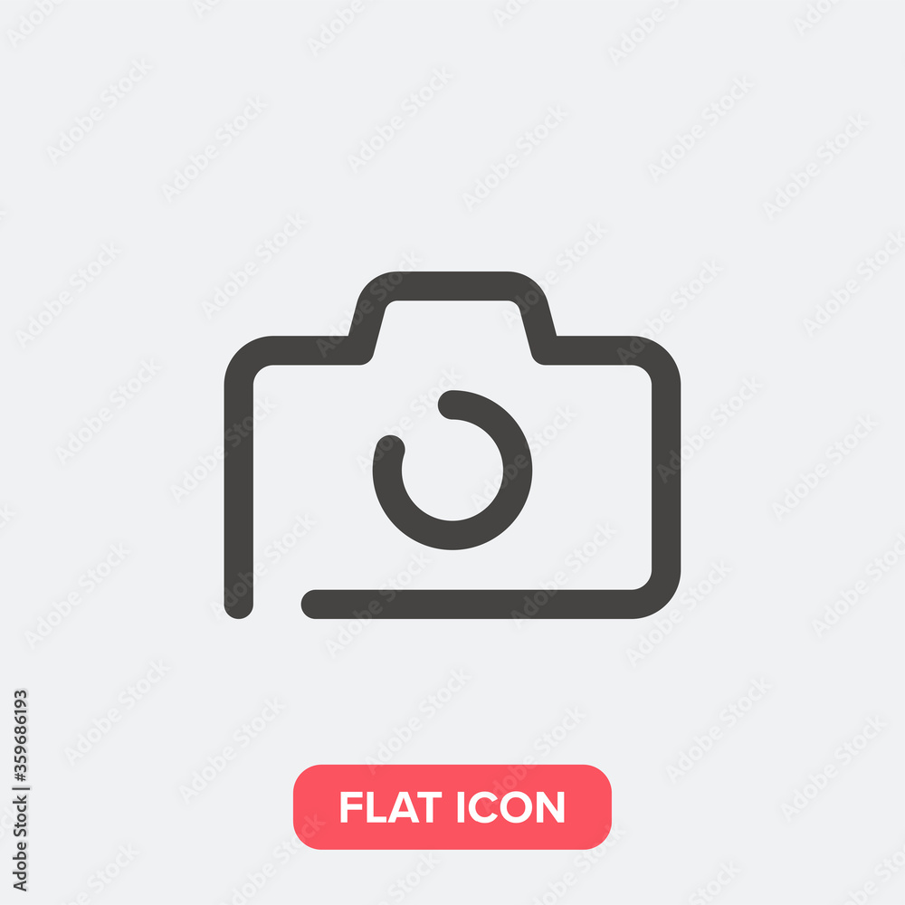 Photo camera icon. Capture symbol modern simple vector icon for website design, mobile app, ui. Vector Illustration Photo camera icon. Capture symbol modern simple vector icon for website design, mobile app, ui. Vector Illustration
