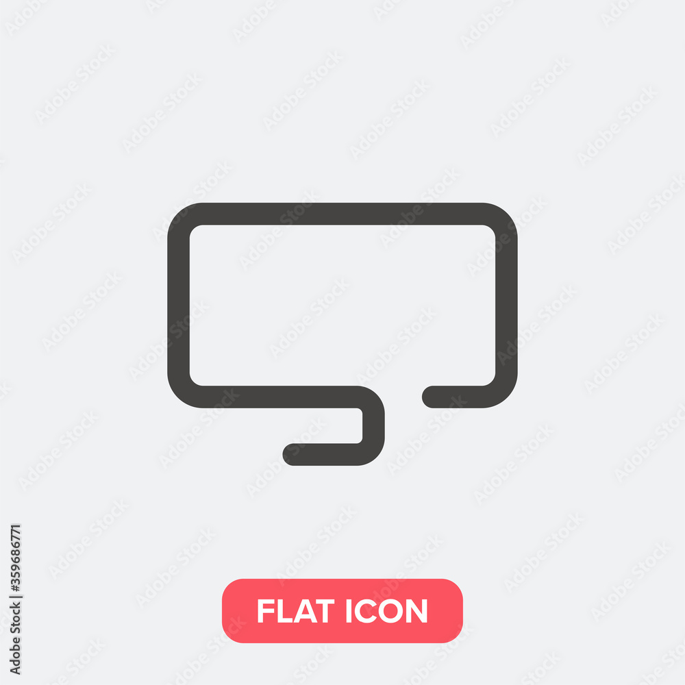 Naklejka premium Monitor icon vector