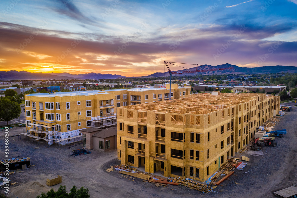 Fototapeta premium Urban Apartment Development American Fork Utah