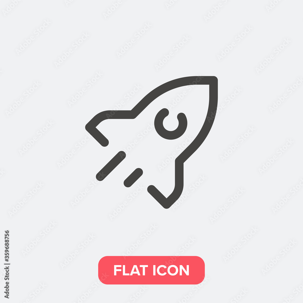 Launch icon. Rocket symbol modern simple vector icon for website design, mobile app, ui. Vector Illustration Launch icon. Rocket symbol modern simple vector icon for website design, mobile app, ui. Vector Illustration