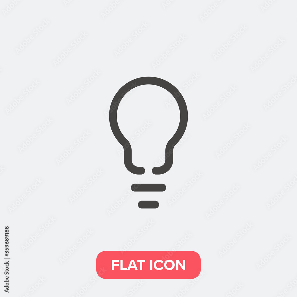 Light bulb icon. Idea symbol modern simple vector icon for website design, mobile app, ui. Vector Illustration Light bulb icon. Idea symbol modern simple vector icon for website design, mobile app, ui. Vector Illustration