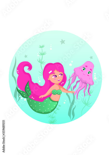 mermaid and octopus 
