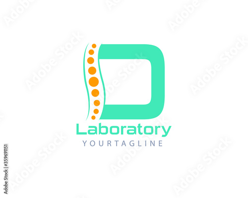 Initial laboratory alphabet letter 