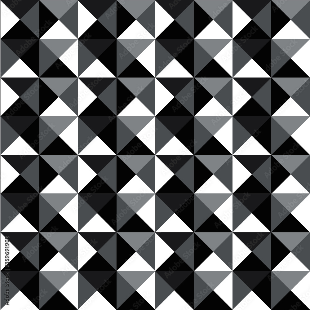 Seamless geometric pattern with triangles