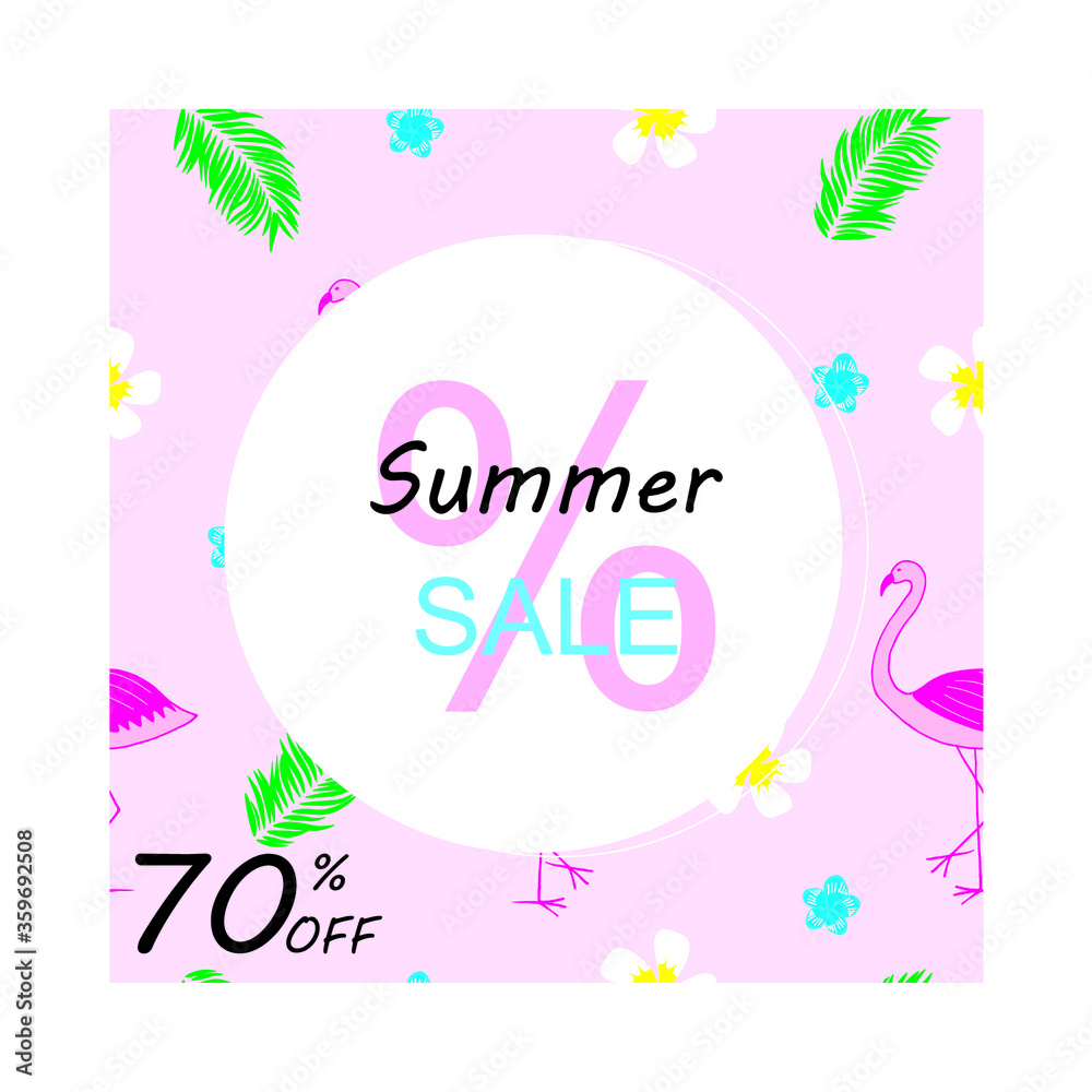 Summer sale social media square banner collection for fashion sale promotion and digital marketing