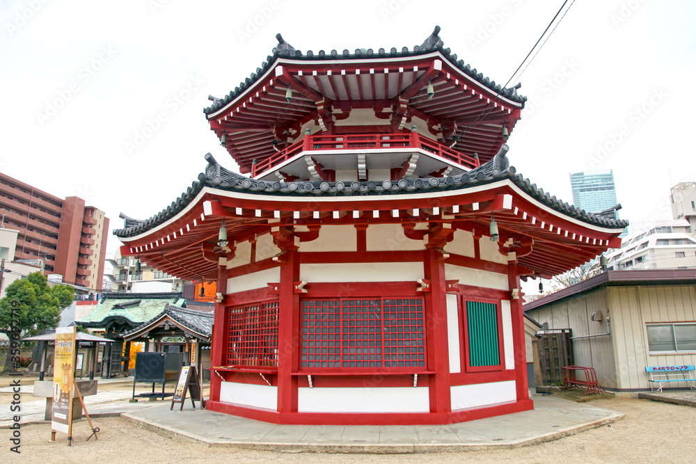 The Shitennoji Temple in Osaka, Japan.