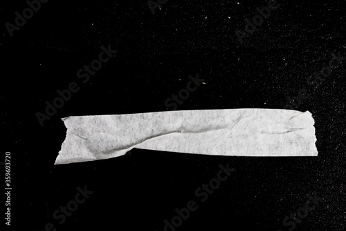 roll of crumpled paper