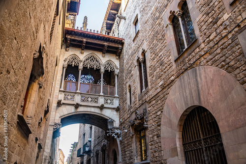 Barrio G tico, Spanish for 'Gothic Quarter,' is one of the oldest and most beautiful districts in Barcelona, Spain