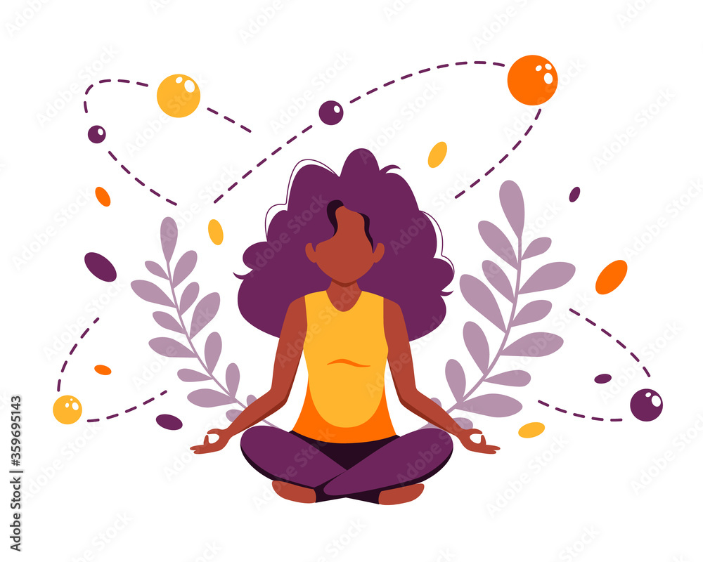 Yoga vibes Stock Vector Images - Alamy