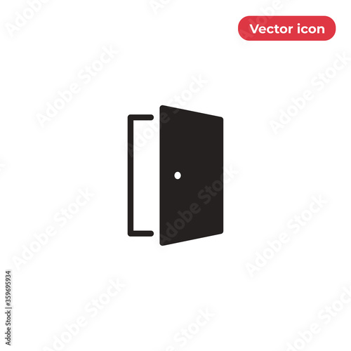 Door vector icon, simple sign for web site and mobile app.