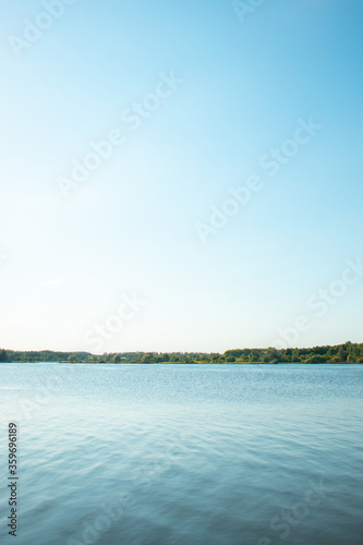 Fototapeta Naklejka Na Ścianę i Meble -  Summer landscape with blue sky