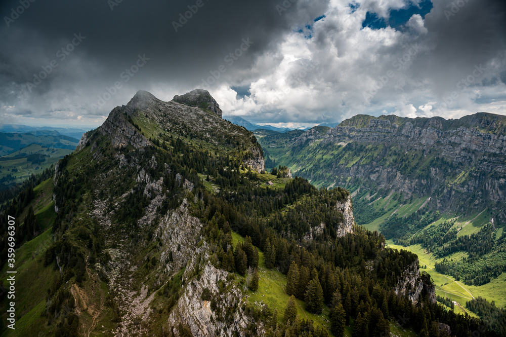 Sigriswiler Rothorn with Oberbärgli in the Bernese Alps