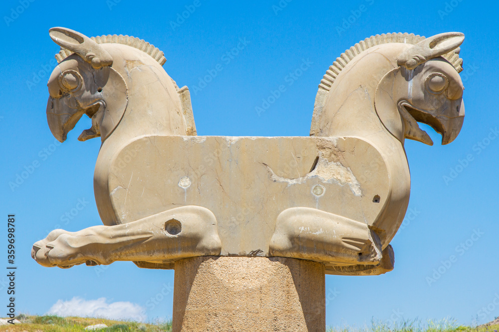 Ancient ruins of Persepolis and Necropolis historical site - UNESCO World Heritage site, Shiraz, Iran