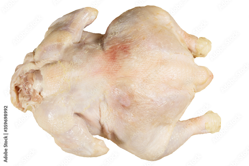Raw chicken. Isolated on white. Raw chicken. Isolated on white.